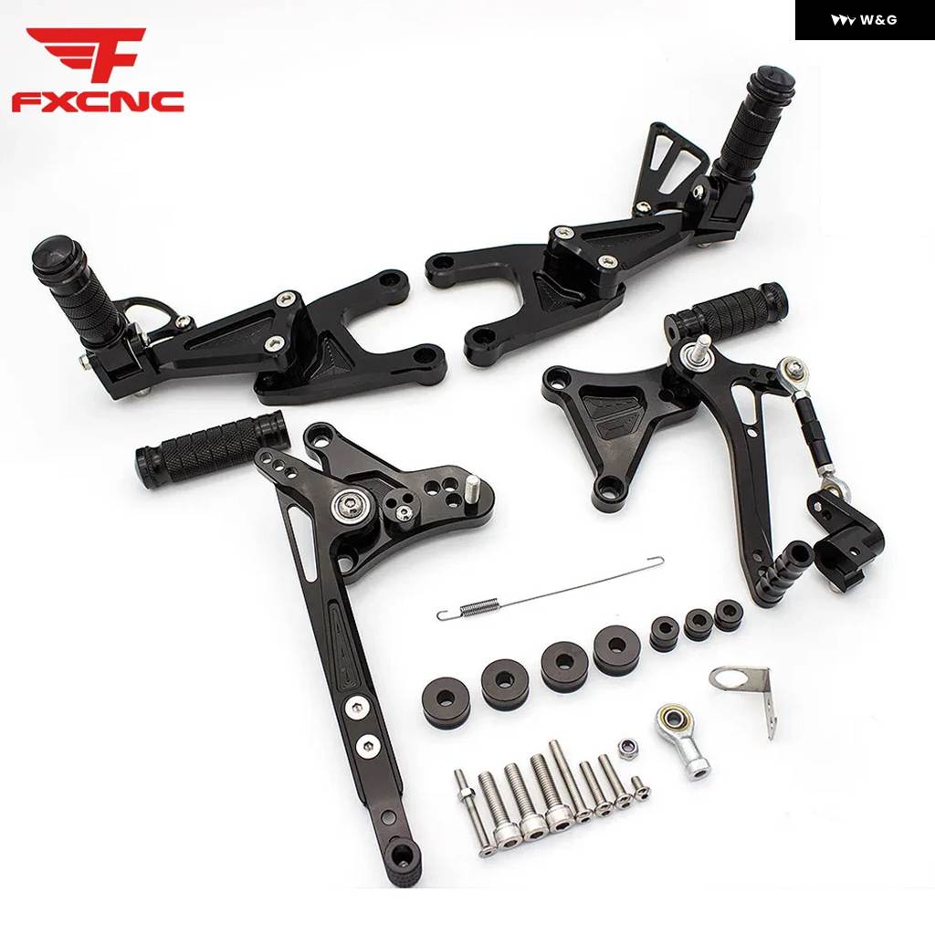 並行輸入品BENELLI TNT125 TNT135 BJ125 2016-2024 オートバイ リアセット フットレスト フットペグ CNCアルミペダル リアセットの画像