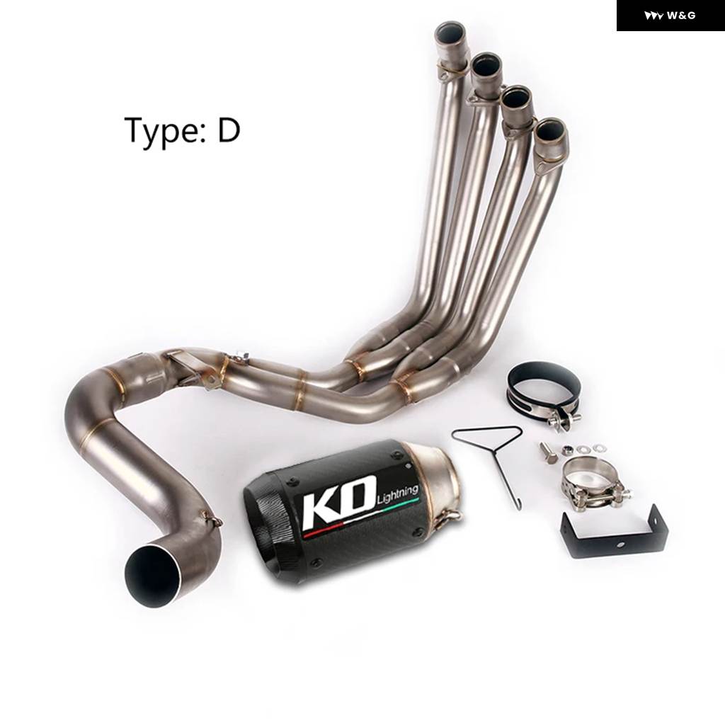 並行輸入品ホンダ CBR650R CBR650F CB650R CB650F 2014-2018 排気 システム オートバイ ヘッダー ミドル パイプ 51MM マフラー エスケープなし DBキラーの画像