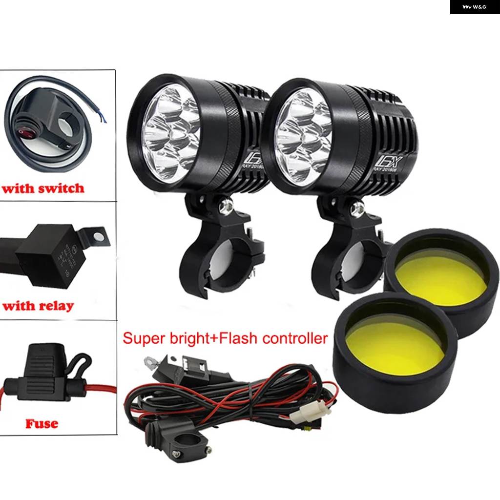 並行輸入品オートバイ バイク フォグランプ 12000LM BMW オートバイ バイク LED 補助 フォグランプ ドライビングランプ BMW R1200GS/ADV K1600 R1200GS_2