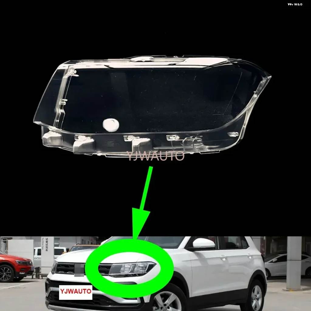 並行輸入品VOLKSWAGEN VW T-CROSS 2019-22 ヘッドライト カバー 車用