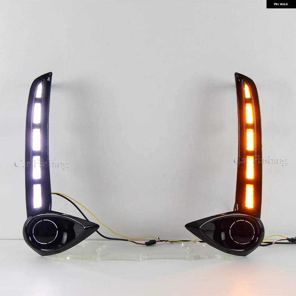 並行輸入品デイライト フォグランプ ウィンカー付き 車用LED デイ