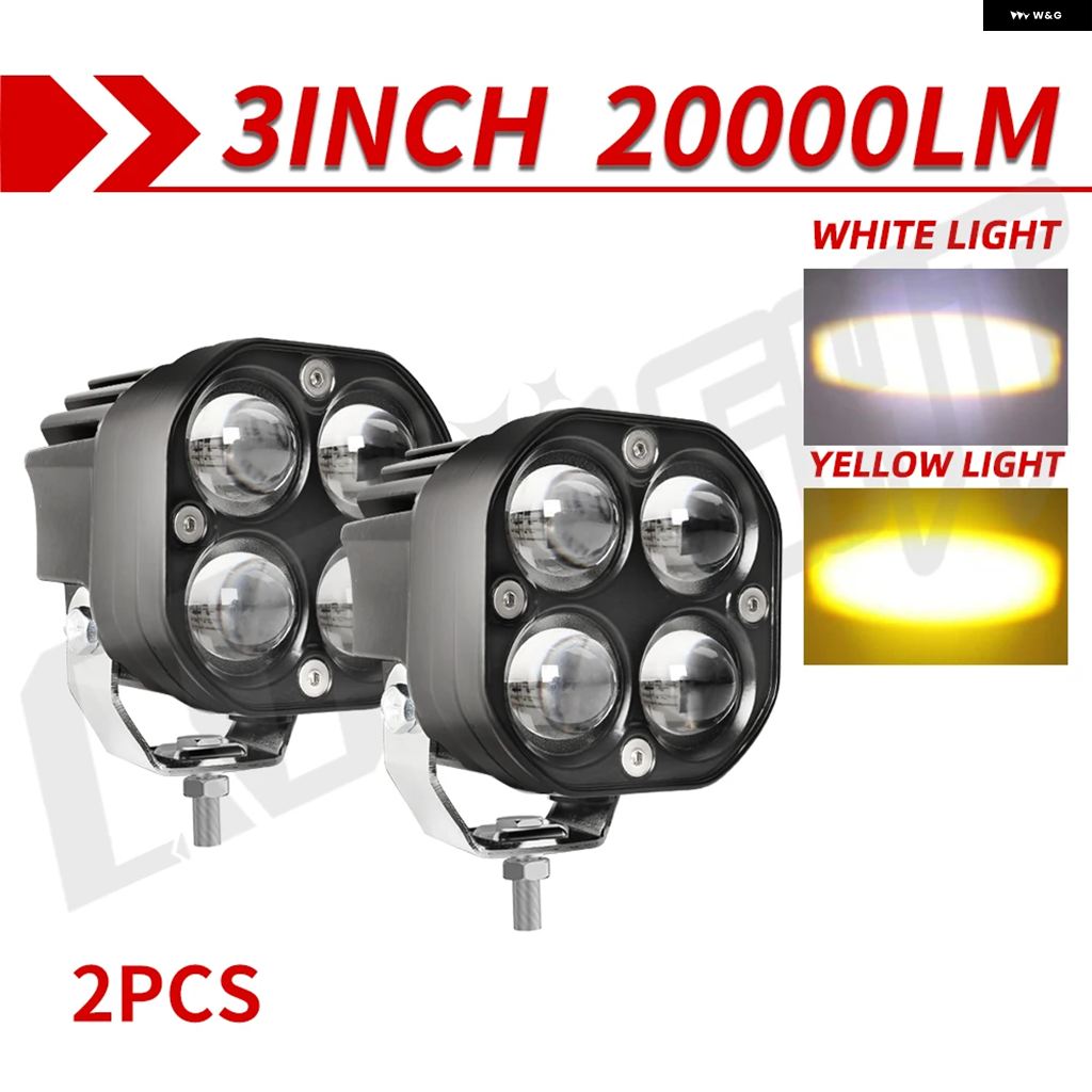 並行輸入品 3インチ LED ワークスポットライト24V 12V ヘッドライト バイクフラッド バー フォグライト DRL車 トラック 4X4オフロードATV用 | ブランド登録なし | 02