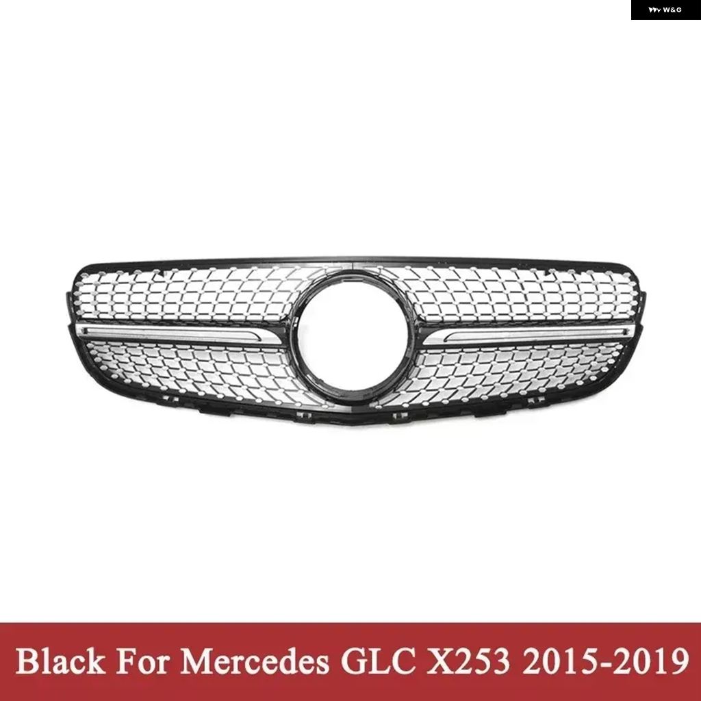 並行輸入品 メルセデス ベンツ X253 GLC クラス GLC43 フロント インレット メッシュ グリル ダイヤモンド スタイル グリッド 2015-2019 GLC250 GLC300 GLC350E | ブランド登録なし | 01