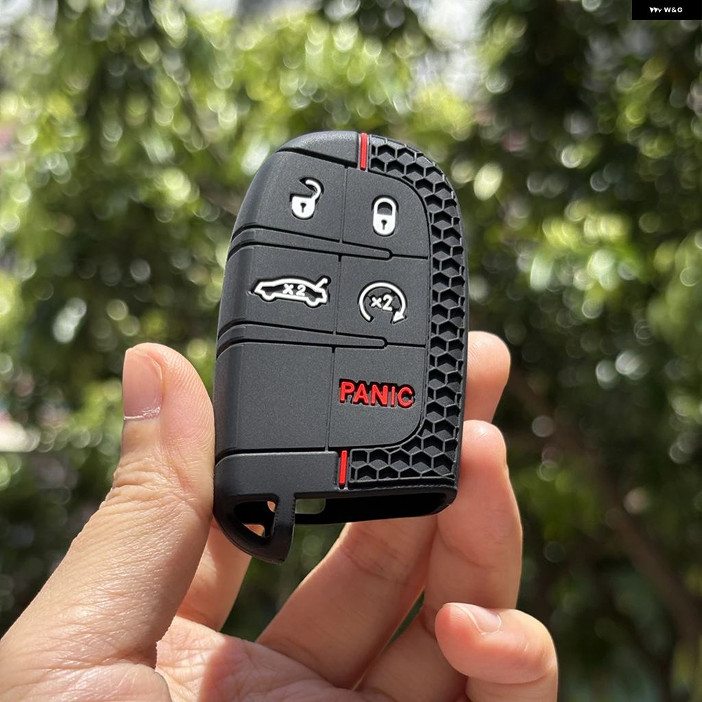 並行輸入品 ジープ ダッジ クライスラー チェロキー リミテッド グランドコンパス ジャーニー ヘルキャット 300C II キー ホルダー シリコンキー カバー | ブランド登録なし | 04
