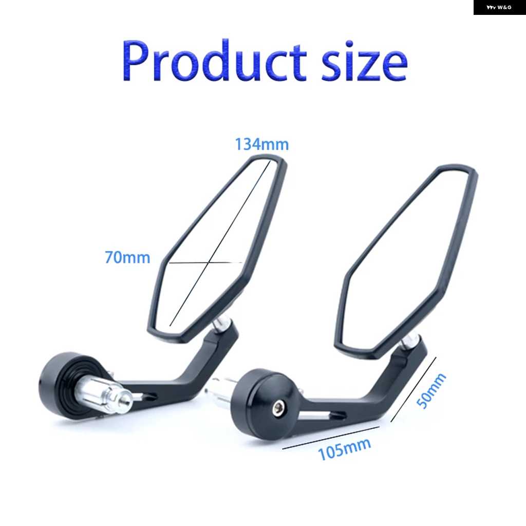 並行輸入品CNC オートバイ バイク リアビューサイドミラー ハンドルバー エンドミラー ハンドルバー バーエンド ミラー KMデューク790 RC390 890 1290 | ブランド登録なし | 04