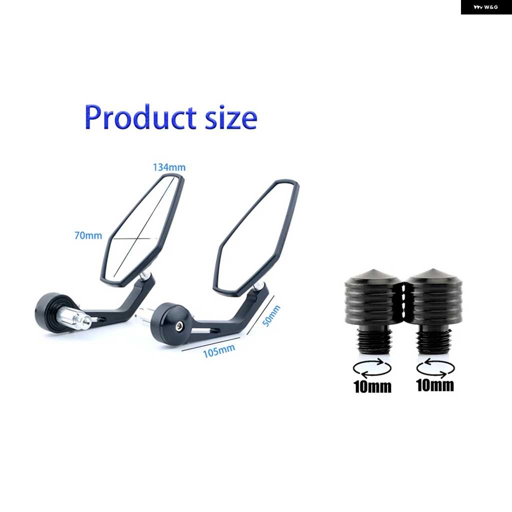 並行輸入品CNC オートバイ バイク リアビューサイドミラー ハンドルバー エンドミラー ハンドルバー バーエンド ミラー KMデューク790 RC390 890 1290 | ブランド登録なし | 02