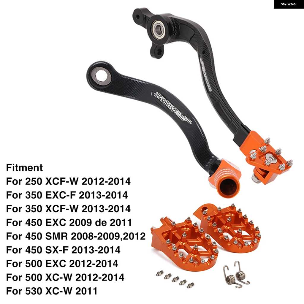 並行輸入品CNC フットペグ レスト フットレスト ブレーキ シフター シフト ペダル レバー KTM EXC EXC-F XC XC-F XC-W SX SX-F 150 250 350 450 | ブランド登録なし | 02