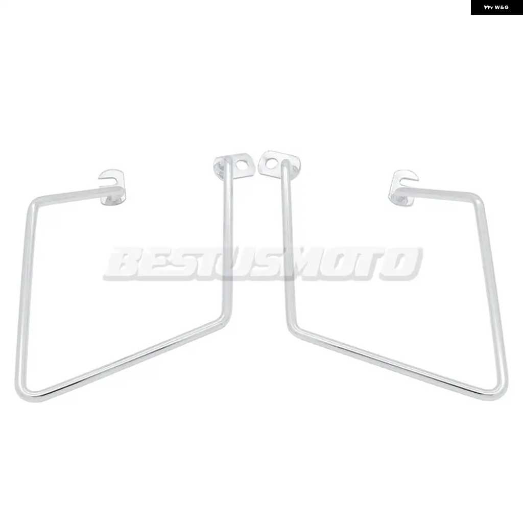 【並行輸入品】W400 W650 W800 オートバイ バイク ソリッド サドルバッグ サポート ブラケット サイド マウント トランク バッグ ホルダー カワサキ W 400 6 | ブランド登録なし | 01