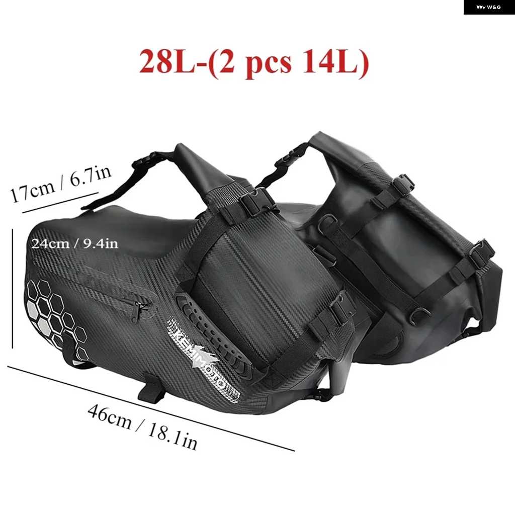 並行輸入品48L オートバイ バイク サドルバッグ 防水 ツーリング用 キャリア サイドバッグ ホンダ アフリカツイン CRF1100L CRF250R CRF300L CRF450R_1