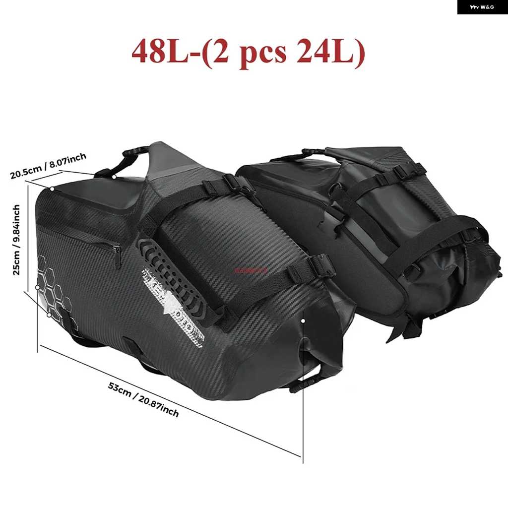 並行輸入品48L オートバイ バイク サドルバッグ 防水 ツーリング用 キャリア サイドバッグ ホンダ アフリカツイン CRF1100L CRF250R CRF300L CRF450R_2