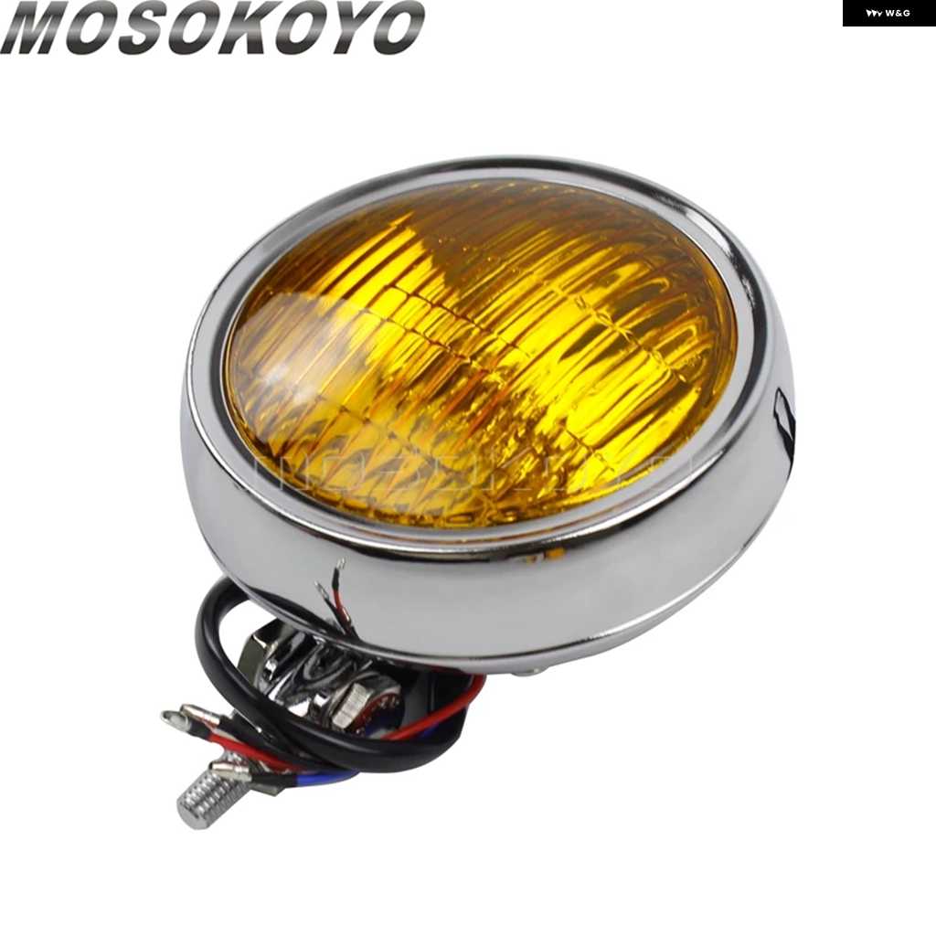 並行輸入品4.5インチ オートバイ バイク ヘッドライト レトロ エンジン