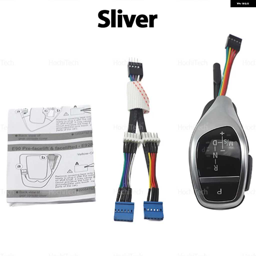 並行輸入品BMW X1 E84 プレフェイスリフト 2010-2011 LED PUレザー シルバーブラック 車内アクセサリー ギア シフト レバー ノブ サムタイプ | ブランド登録なし | 01