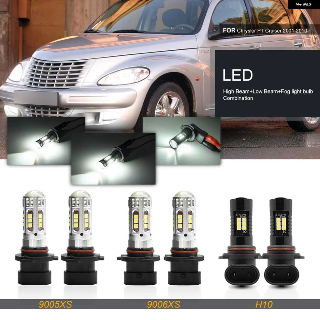 並行輸入品クライスラー PTクルーザー 2001-2010 バンパー アップグレード 交換用 9005XS 9006XS LED ハイ/ロービーム ヘッドライト ドライビングフォグ | ブランド登録なし | 01
