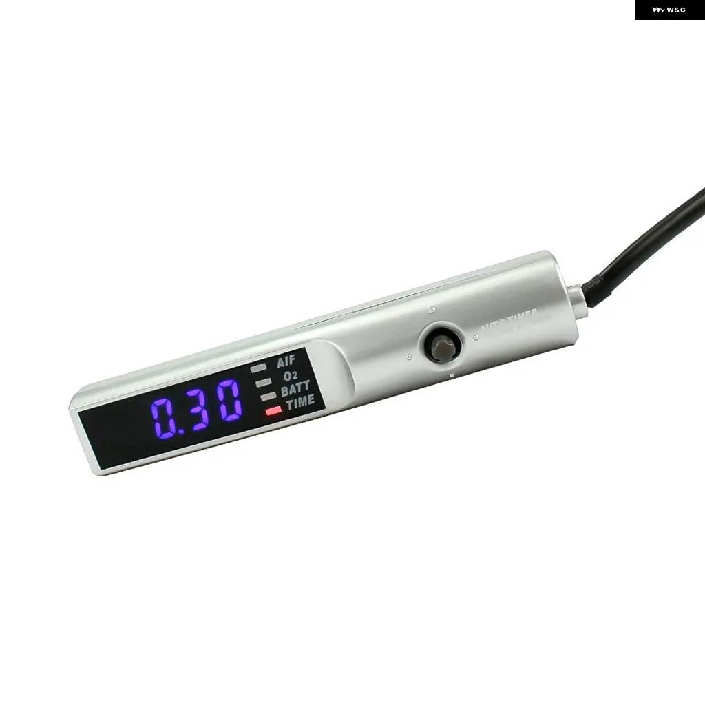 【並行輸入品】汎用 カーターボタイマー 赤/青/白 LED デジタル ディスプレイ ターボ NA ブラックシルバー ペン コントロール | ブランド登録なし | 04