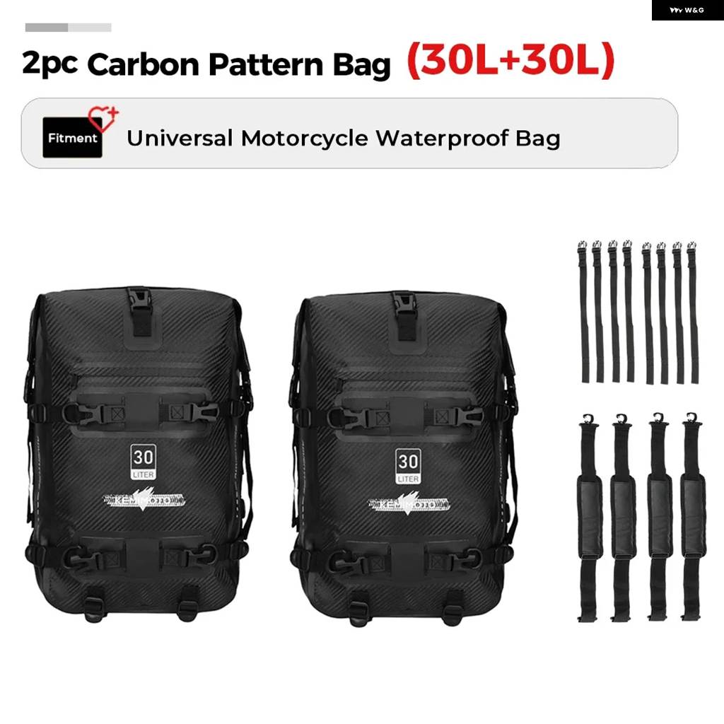並行輸入品 30L バイク バンパー バッグ モトクロス フレーム クラッシュ バー 防水 バッグ リペアツール 収納 バッグ テールパック ラゲッ_5
