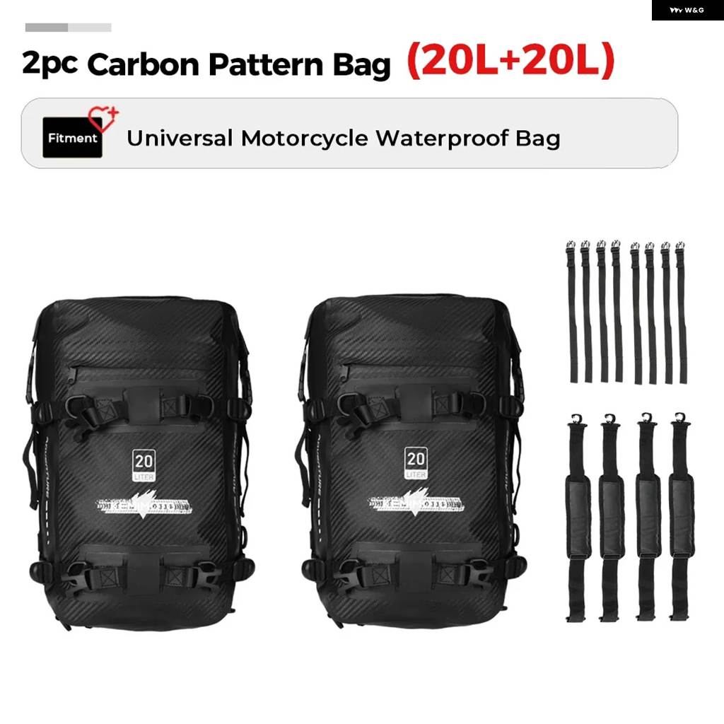 並行輸入品 30L バイク バンパー バッグ モトクロス フレーム クラッシュ バー 防水 バッグ リペアツール 収納 バッグ テールパック ラゲッ_6