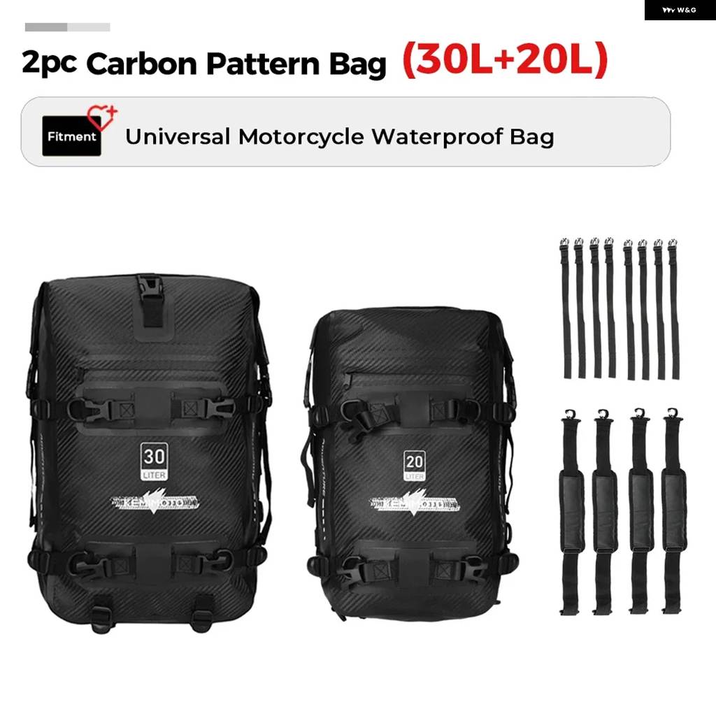 並行輸入品 30L バイク バンパー バッグ モトクロス フレーム クラッシュ バー 防水 バッグ リペアツール 収納 バッグ テールパック ラゲッ_7