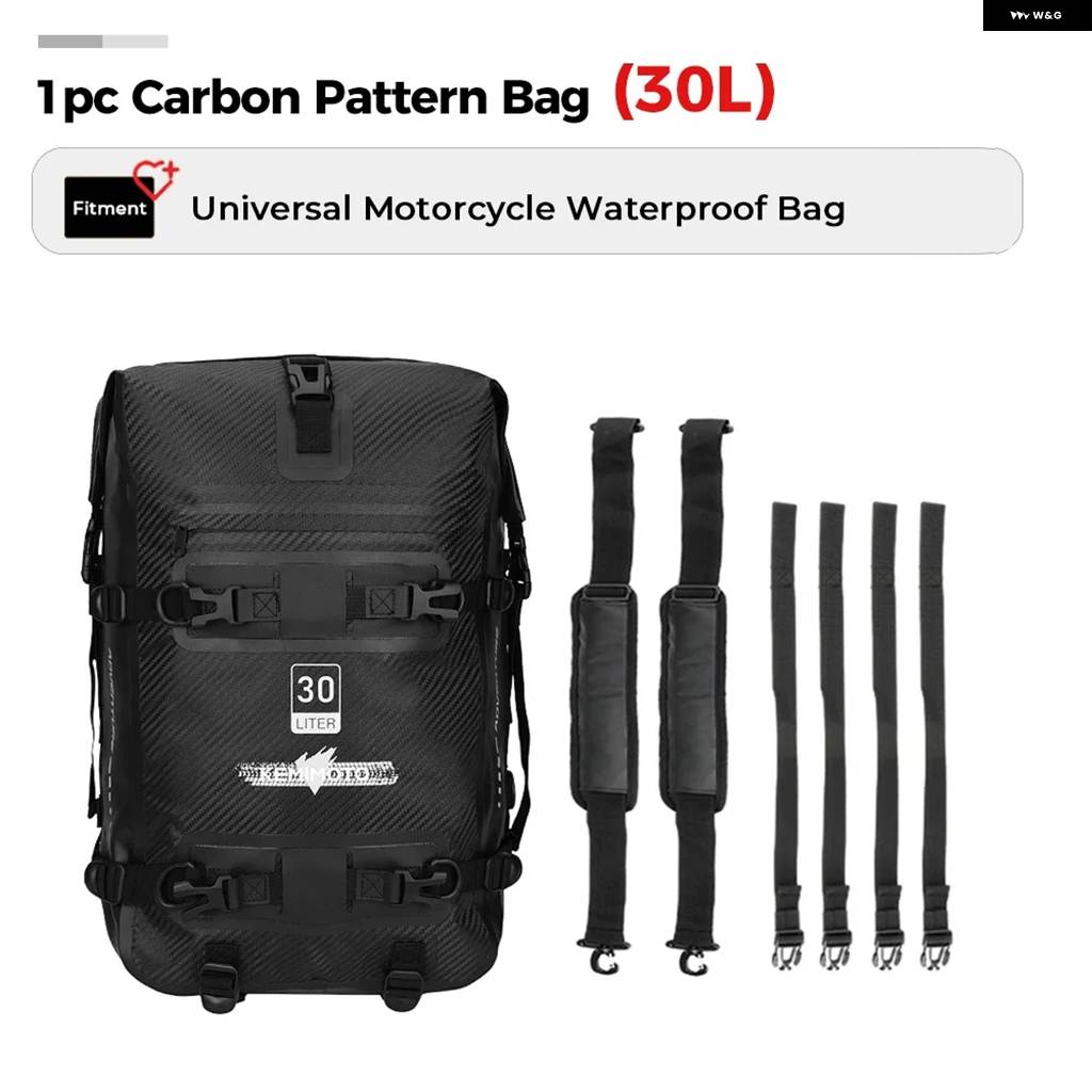 並行輸入品 30L バイク バンパー バッグ モトクロス フレーム クラッシュ バー 防水 バッグ リペアツール 収納 バッグ テールパック ラゲッ_1