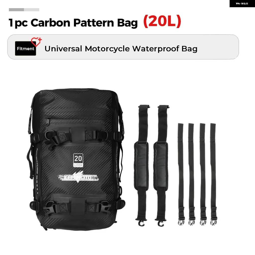並行輸入品 30L バイク バンパー バッグ モトクロス フレーム クラッシュ バー 防水 バッグ リペアツール 収納 バッグ テールパック ラゲッ_4