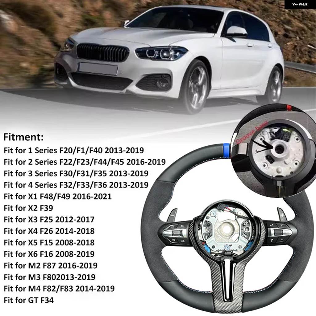 並行輸入品 BMW F30 F10 F31 F20 E60 E90 ステアリングホイール はアルカンターラで作られておりスポーツステアリングカー_3
