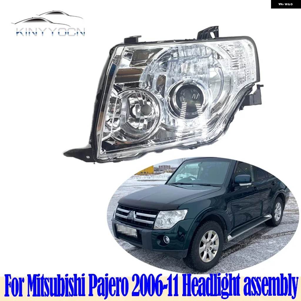並行輸入品 三菱 パジェロ 2006 - 09 10 11 12 13 14 ヘッドライト ヘッドランプ ヘッドライト ヘッドランプ フロントライト フ_1