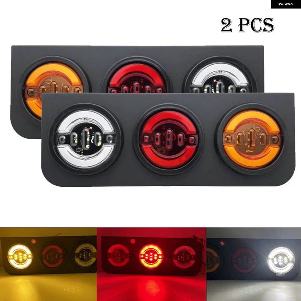 並行輸入品 防水 トラック LED リア テールライト トレーラー ハザード灯 リア テールライト フォグランプ テールライト トラッの画像
