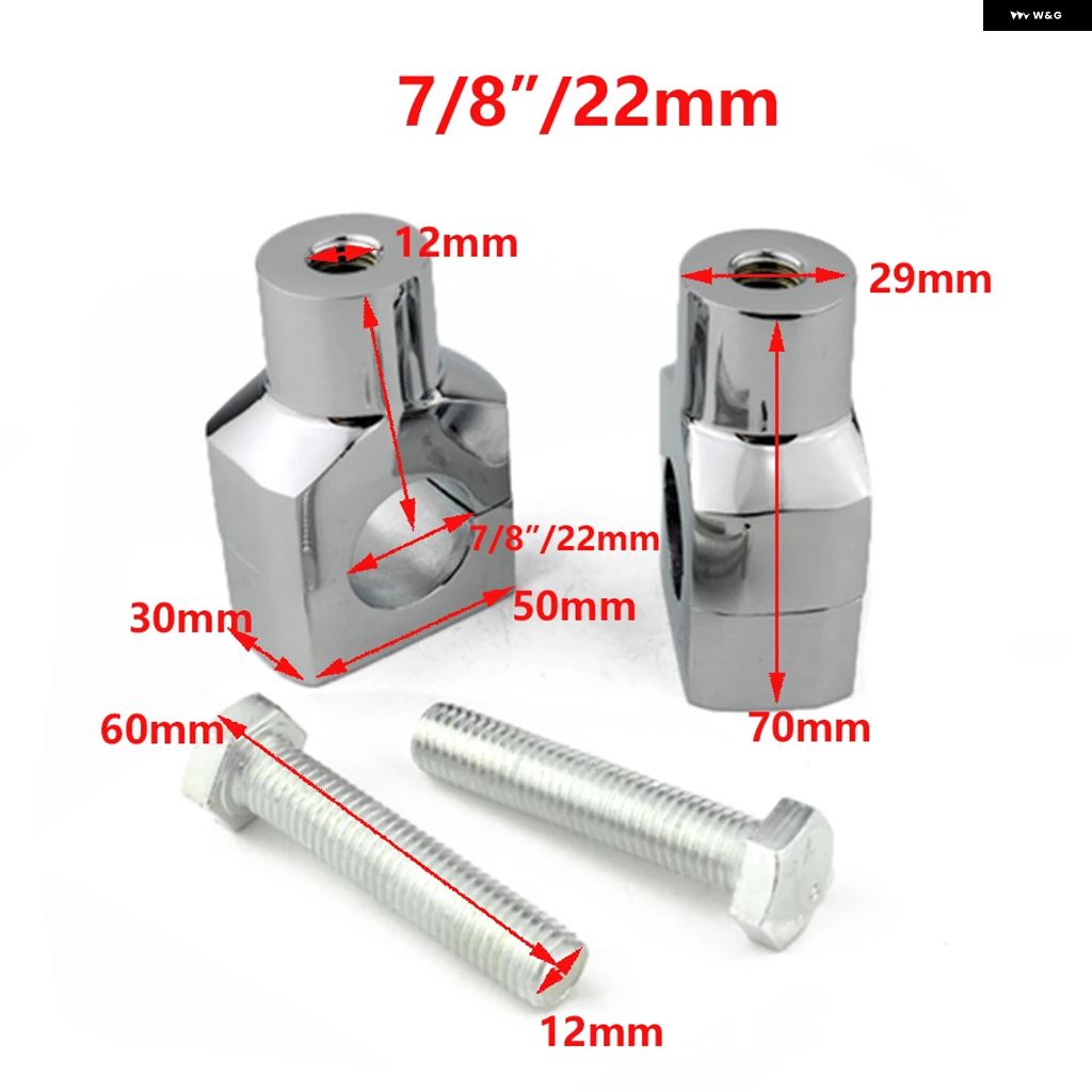 ブランド登録なし - 並行輸入品 22MM 25MM 自動二輪車 高さかい繕うくっ付けるシートクランプライザー 手持ち部分赤ちょうちん ライザー マウント ハーレー アイアンXL883 1200 STEED 400 600VLX