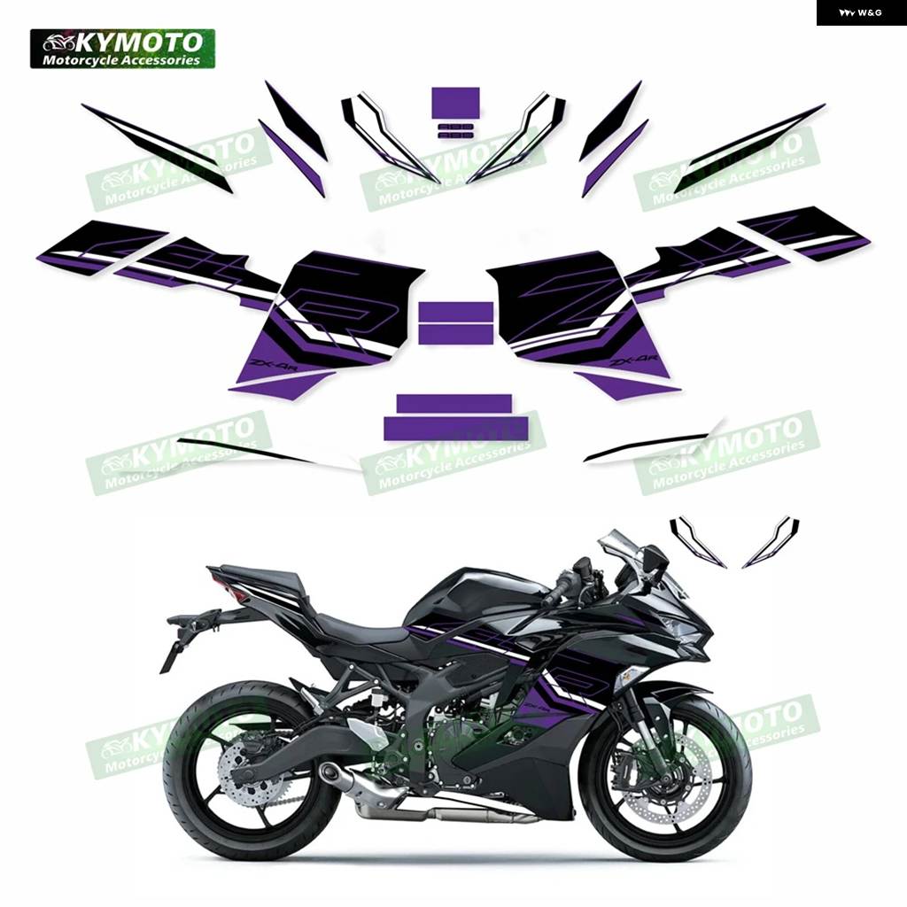 並行輸入品 ZX-4R ZX4R ZX4RR RR 2023 オートバイ デカール フェア