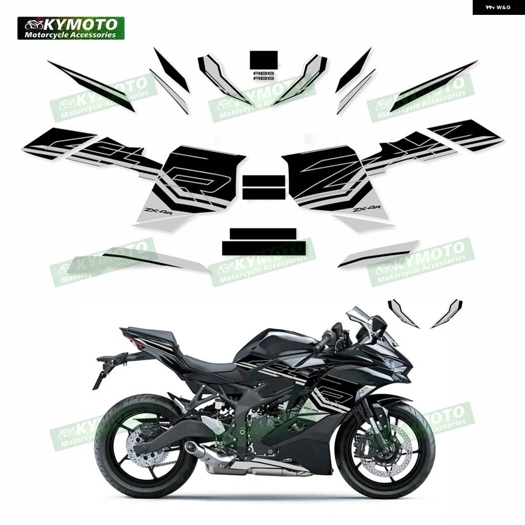 並行輸入品 ZX-4R ZX4R ZX4RR RR 2023 オートバイ デカール フェア