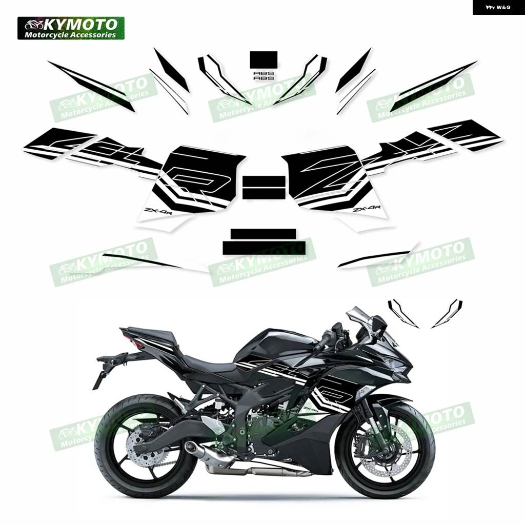 並行輸入品 ZX-4R ZX4R ZX4RR RR 2023 オートバイ デカール フェア