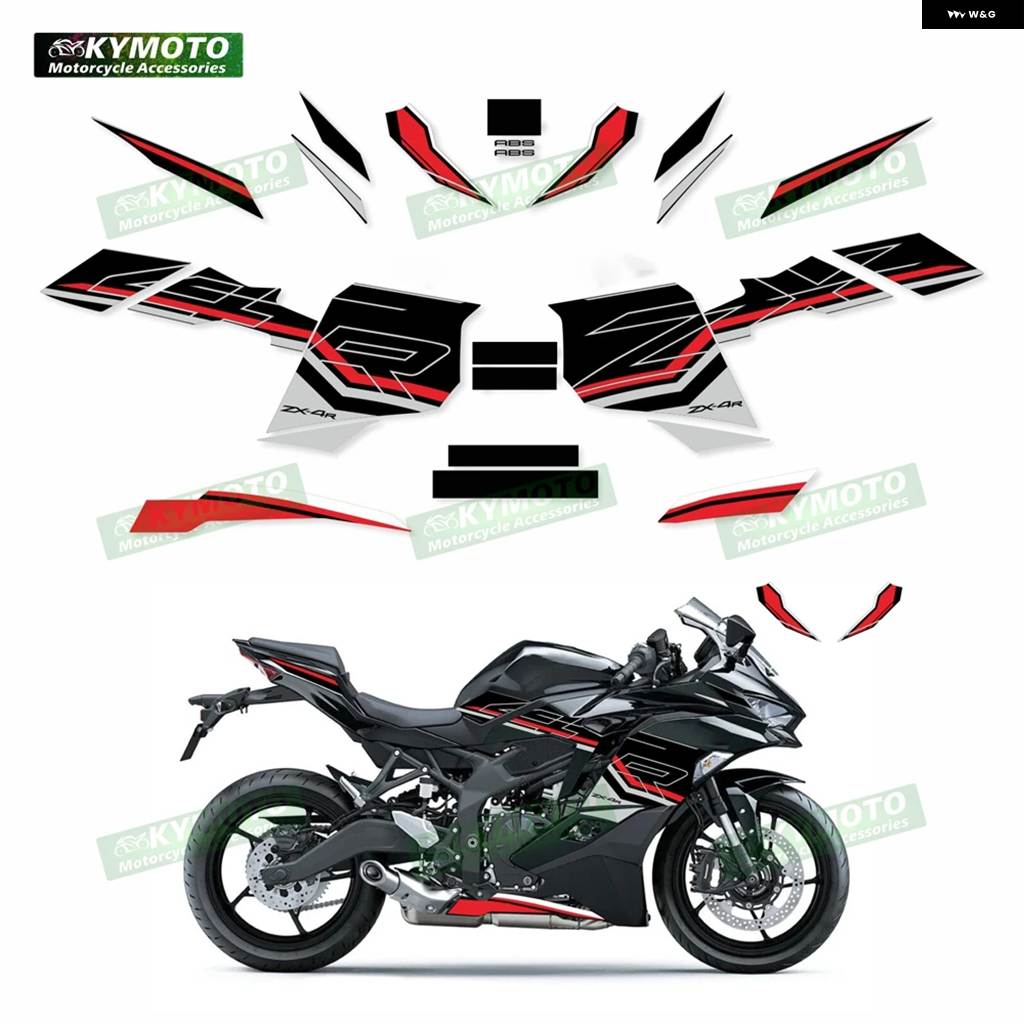 並行輸入品 ZX-4R ZX4R ZX4RR RR 2023 オートバイ デカール フェア