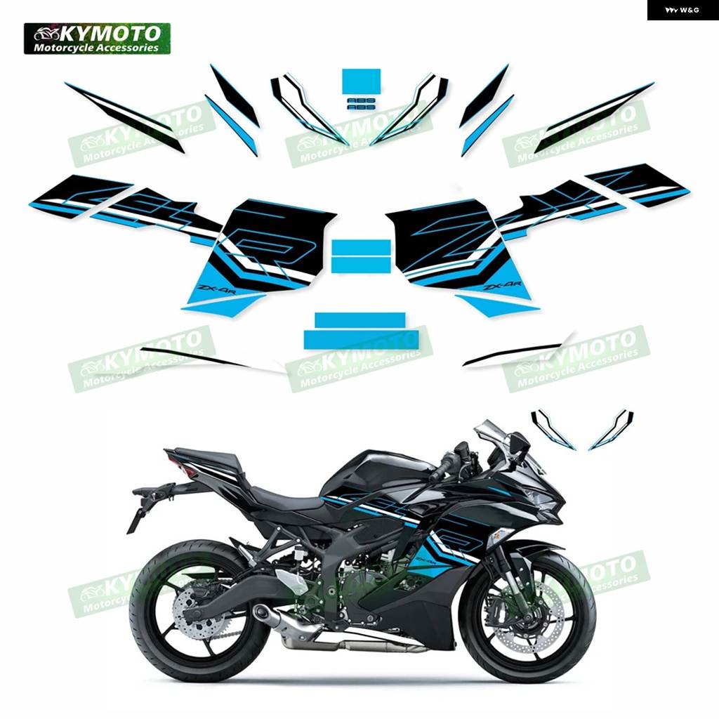 並行輸入品 ZX-4R ZX4R ZX4RR RR 2023 オートバイ デカール フェア