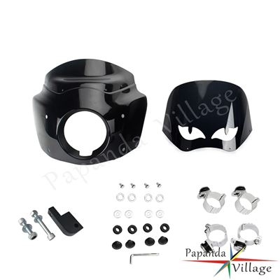 フロントカバーカウルGMヘッドライトフェアリング風防 ハーレー ダイナ