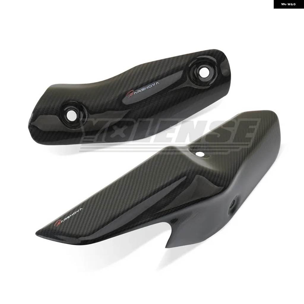専用です 並行輸入品 カーボン バイク エキゾースト パイプ ヒートシールド