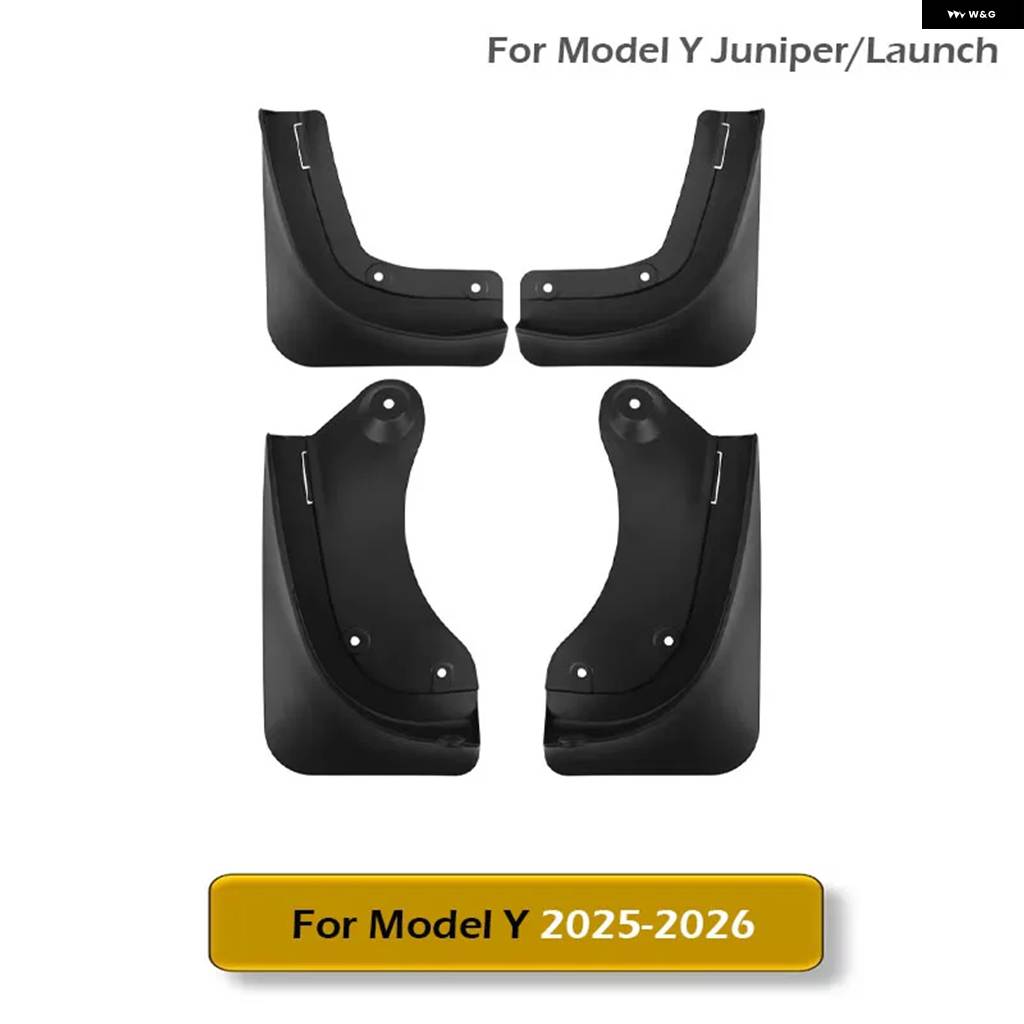 ブランド登録なし - 並行輸入品 テスラ 2020 - 2024 2025 ひな型Y 用 もの狂わしい 下げ翼 ジュニパー スプラッシュかばい立て どろ除け穴 あけ 全気象状況