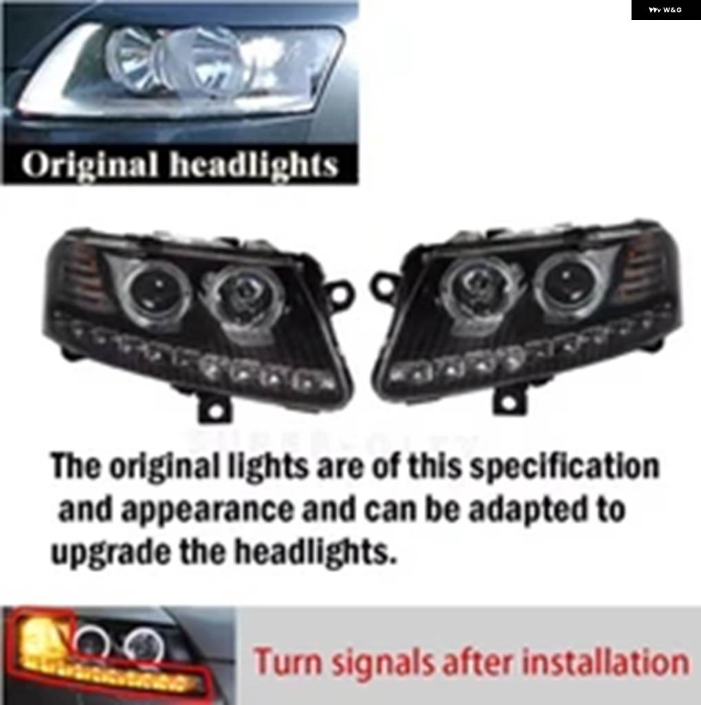 並行輸入品 アウディ A6 S6 ヘッドランプ 2005-2010 用 EAGLE EYE ヘッドライト アウディ A6L C6 用 LED カーライト ヘッドライ