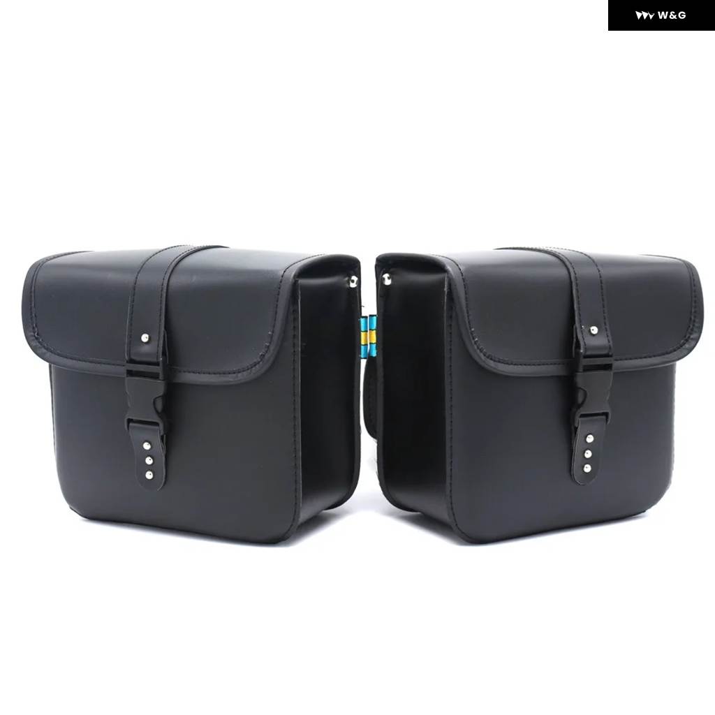 並行輸入品 バイク サドルバッグ サイドツール キャリア 収納 バッグ ブラック/ブラウン サドルバッグ 防水 ハーレー_2