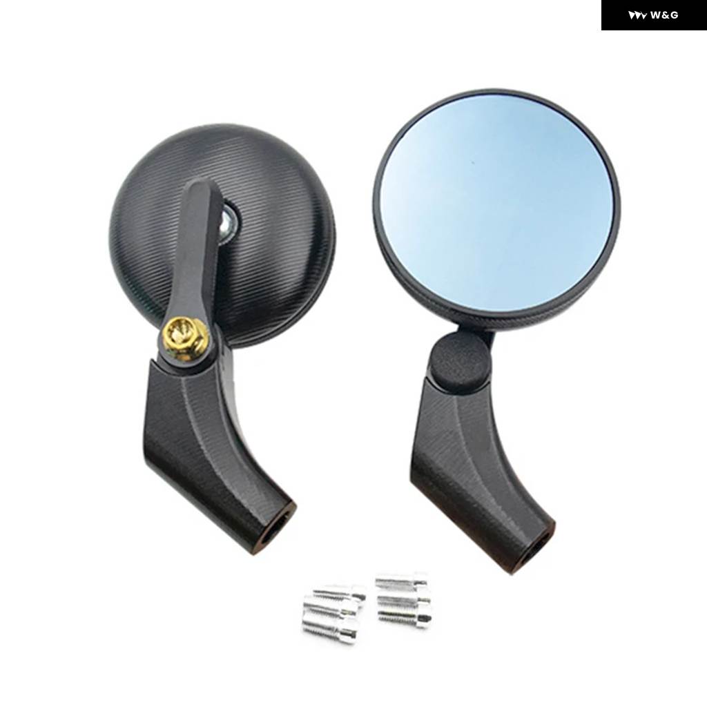 並行輸入品 8/10MM オートバイ バックミラー 汎用 アルミ 折りたたみ 