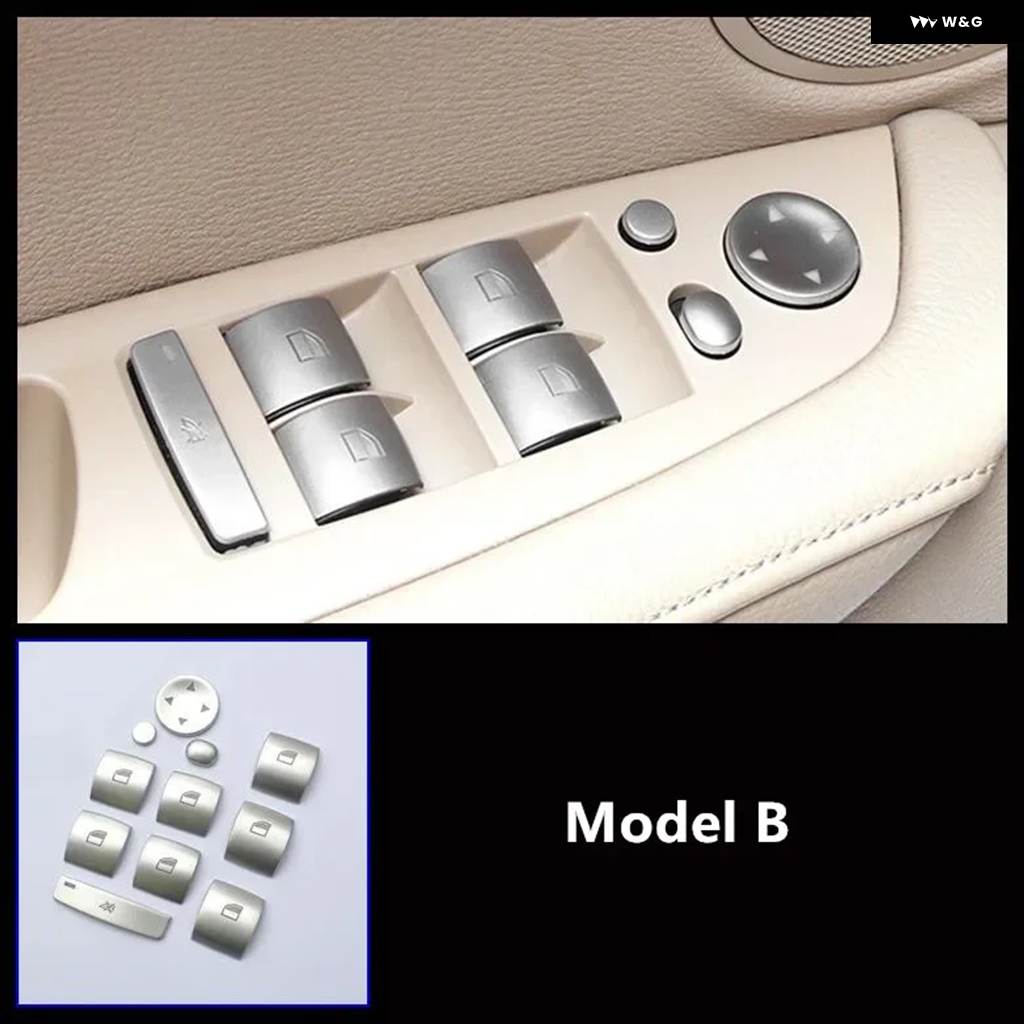 【並行輸入品】ドア アームレスト ウィンドウガラスリフティング ボタン デコレーション トリム BMW 3 5シリーズE90 E60 E70 E71 E84 X5 X6 | ブランド登録なし | 01