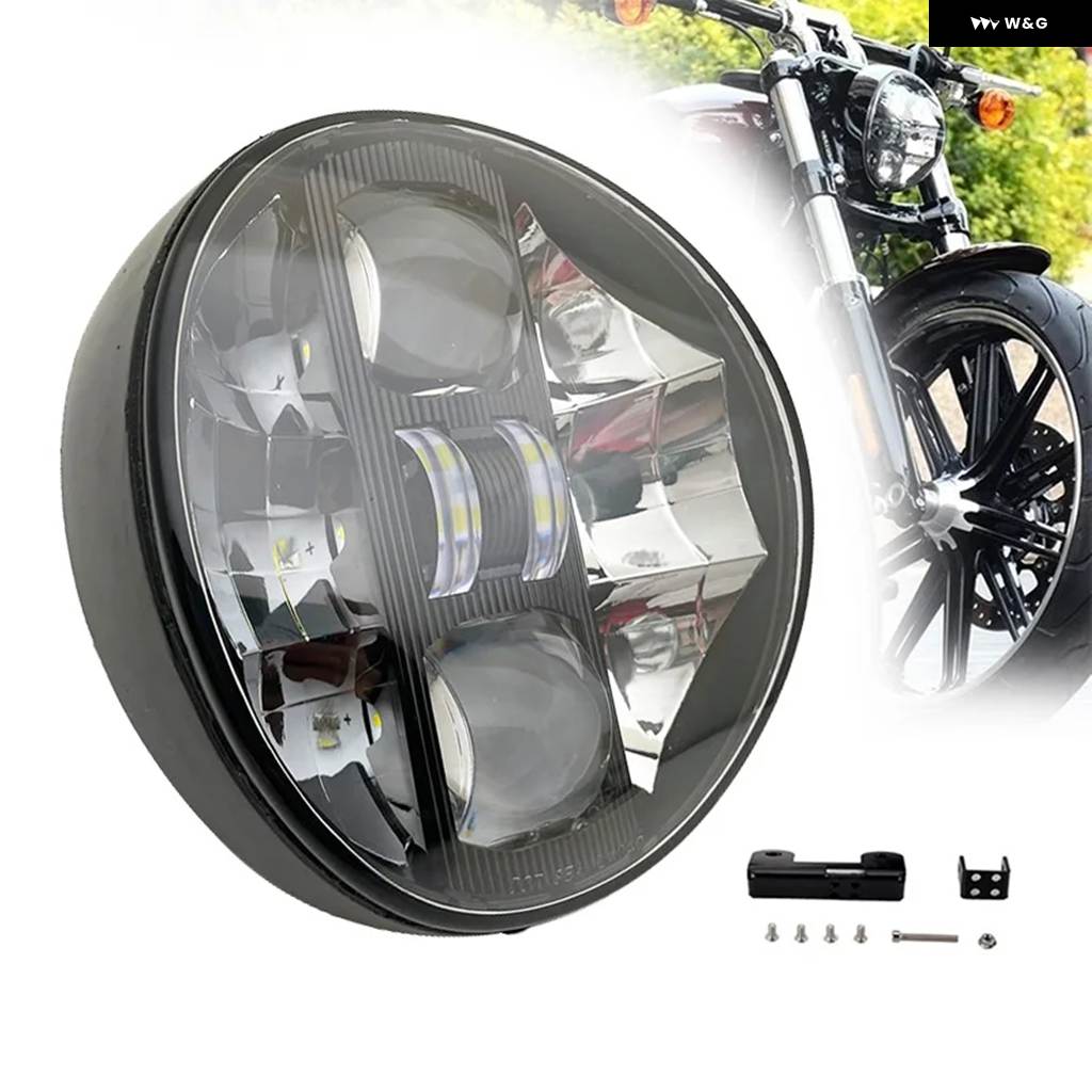 並行輸入品 60W LED ヘッドライト ソフテイル ブレイクアウト 2013-2017 バイク アクセサリー ハイロー