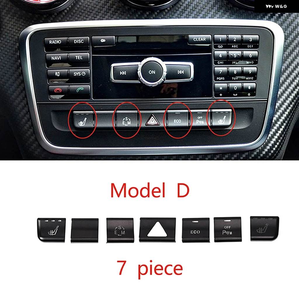 並行輸入品 車用 コンソール エアコン 機能 ボタン トリム ステッカー メルセデス ベンツ GLA X156 CLA | ブランド登録なし | 06