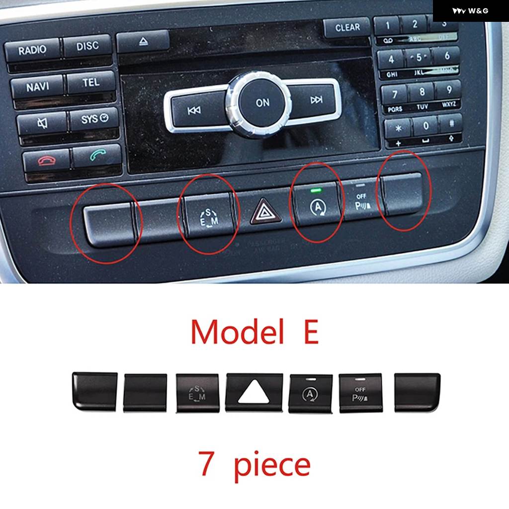 並行輸入品 車用 コンソール エアコン 機能 ボタン トリム ステッカー メルセデス ベンツ GLA X156 CLA | ブランド登録なし | 07