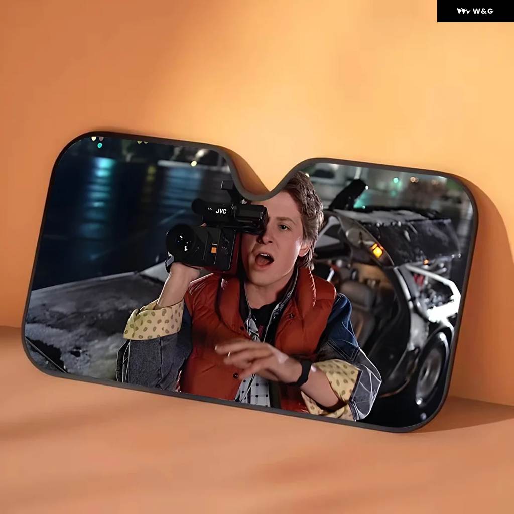 並行輸入品 バックトゥザフューチャー 映画 車用サンシェード フロント