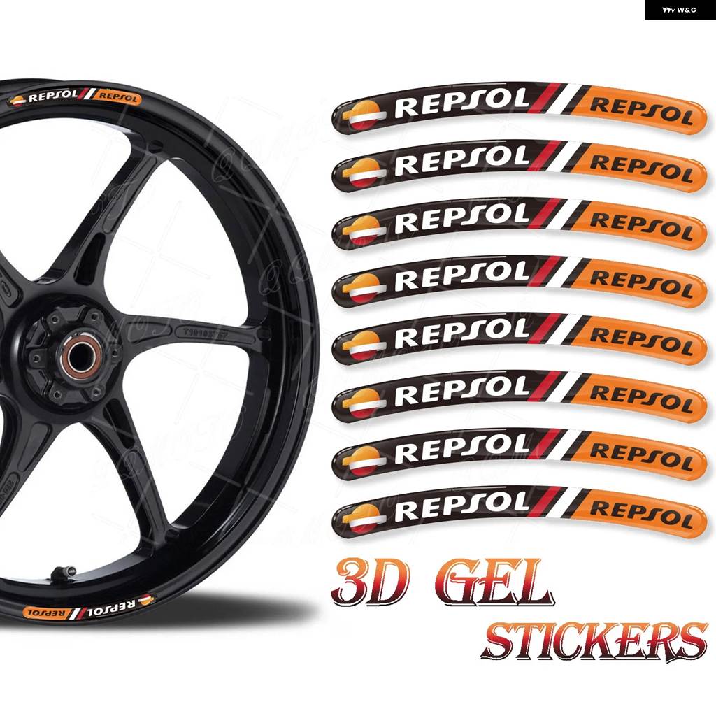 【並行輸入品】3Dジェル バイク ホイールハブ ステッカー デカール 反射リムストライプテープ レプソル ベネリ GSXR ドゥカティ マルケシーニ OZ | ブランド登録なし | 06