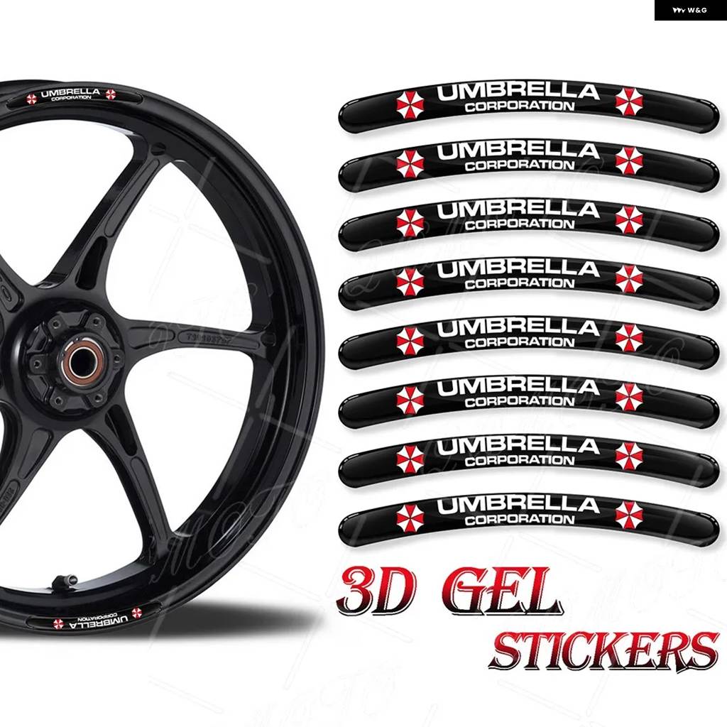 【並行輸入品】3Dジェル バイク ホイールハブ ステッカー デカール 反射リムストライプテープ レプソル ベネリ GSXR ドゥカティ マルケシーニ OZ | ブランド登録なし | 02