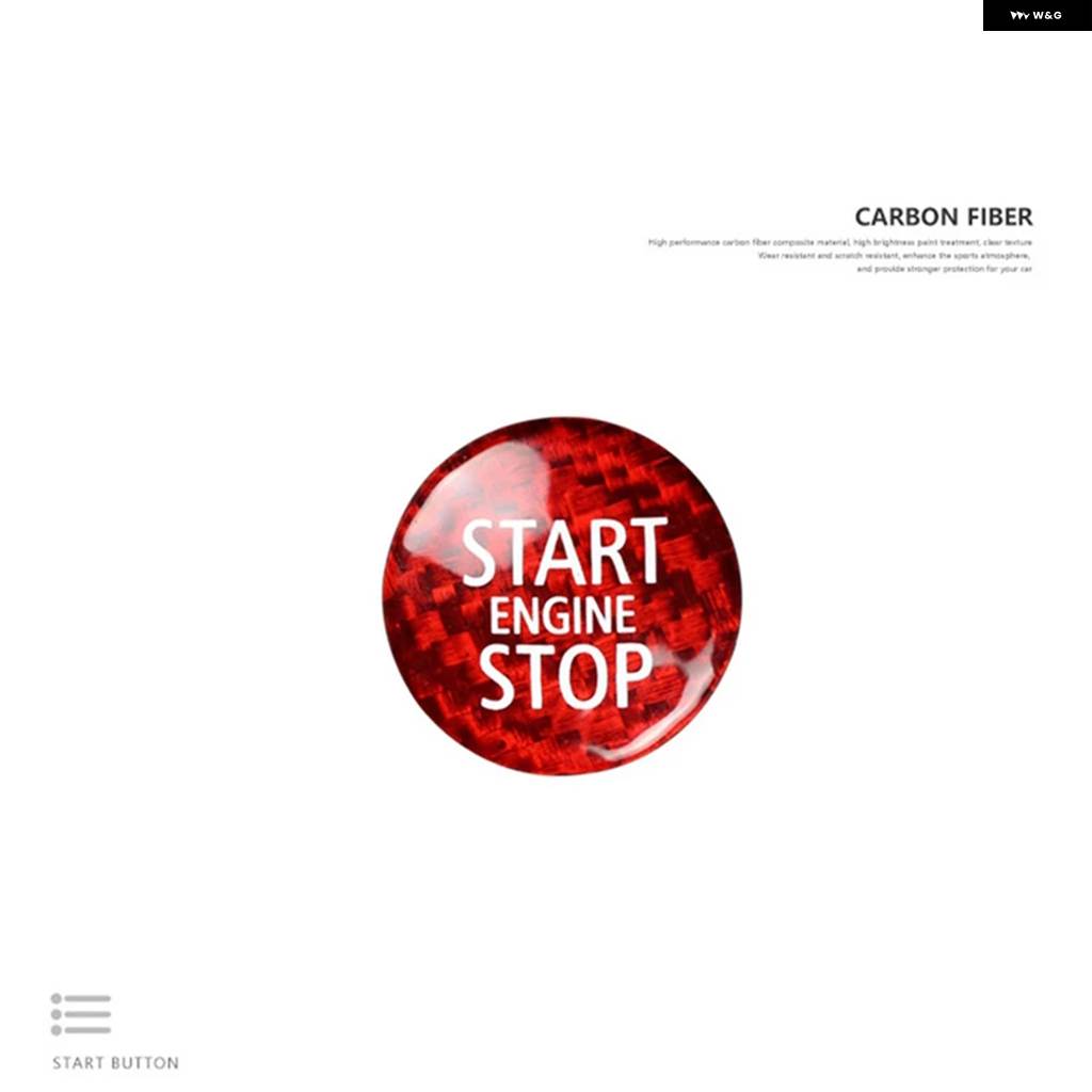 並行輸入品 カーボン エンジン スタート ストップ ボタン インテリア トリム カバー ステッカー MINI COOPER R55 R56 R57 R58 R59 R60 R61 | ブランド登録なし | 02