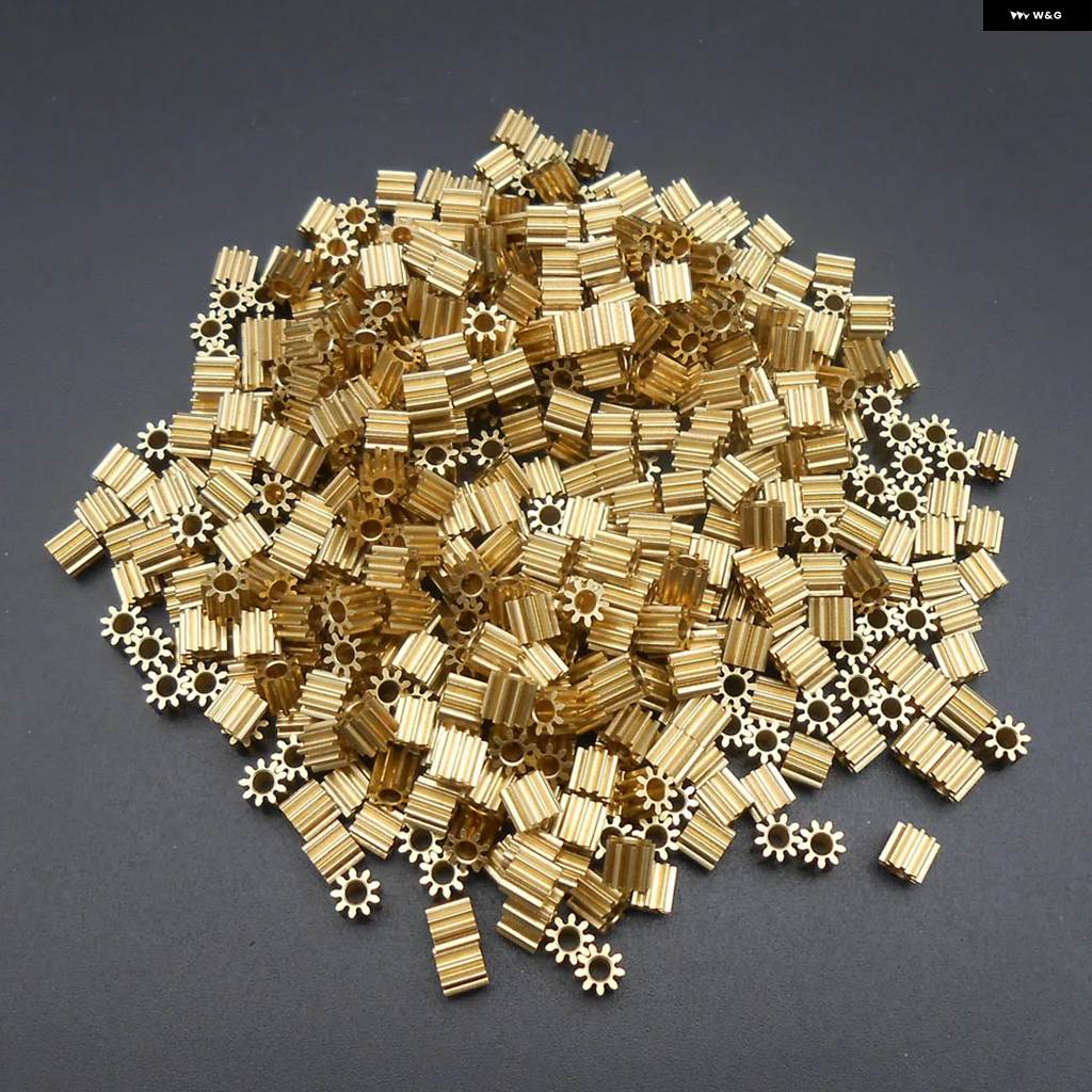 並行輸入品 10個 0.3M 小型真鍮ギア スパーピニオン 0.3 モジュラス ボア 開口部 0.98MM 1.48MM 1.98MM 2.02MM 2.28MMトゥース 数 | ブランド登録なし | 01