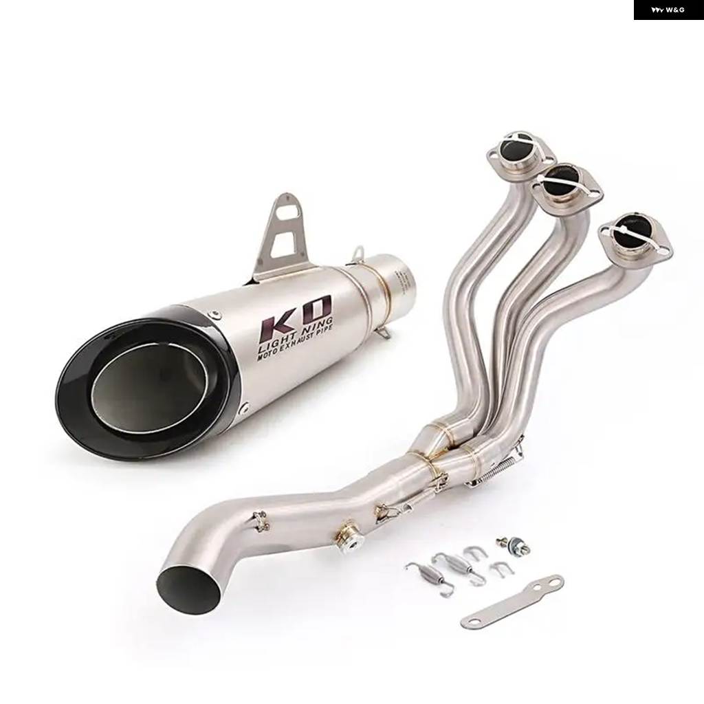 並行輸入品 ESCAPE ヤマハ XSR900 2016-2019 エキゾースト システム マフラー フロントリンク パイプ ステンレス スリップオン_1