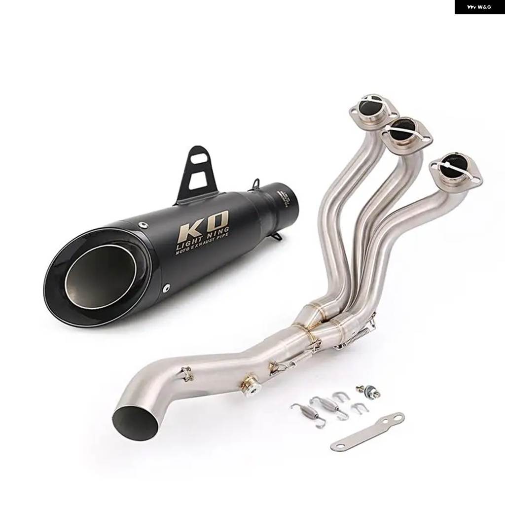 並行輸入品 ESCAPE ヤマハ XSR900 2016-2019 エキゾースト システム マフラー フロントリンク パイプ ステンレス スリップオン_3