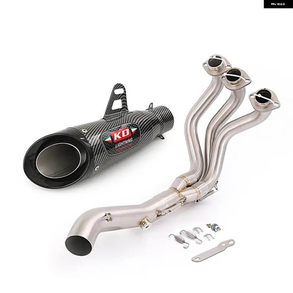 並行輸入品 ESCAPE ヤマハ XSR900 2016-2019 エキゾースト システム マフラー フロントリンク パイプ ステンレス スリップオン_4